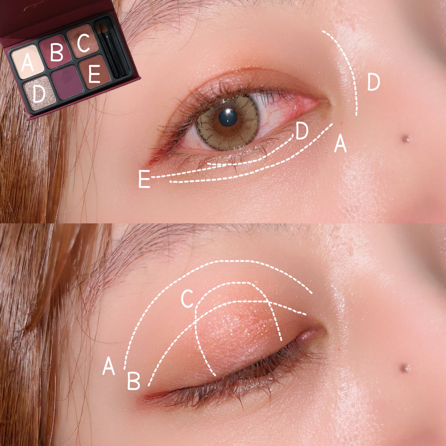 アイカラーパレット/heme/アイシャドウパレットを使ったクチコミ(3枚目)