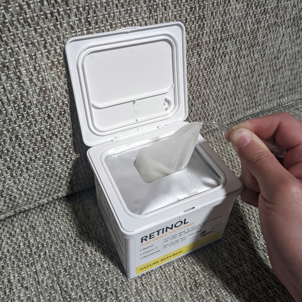 キューブマスク レチノール/ネイチャーリパブリック/シートマスク・パックを使ったクチコミ（2枚目）