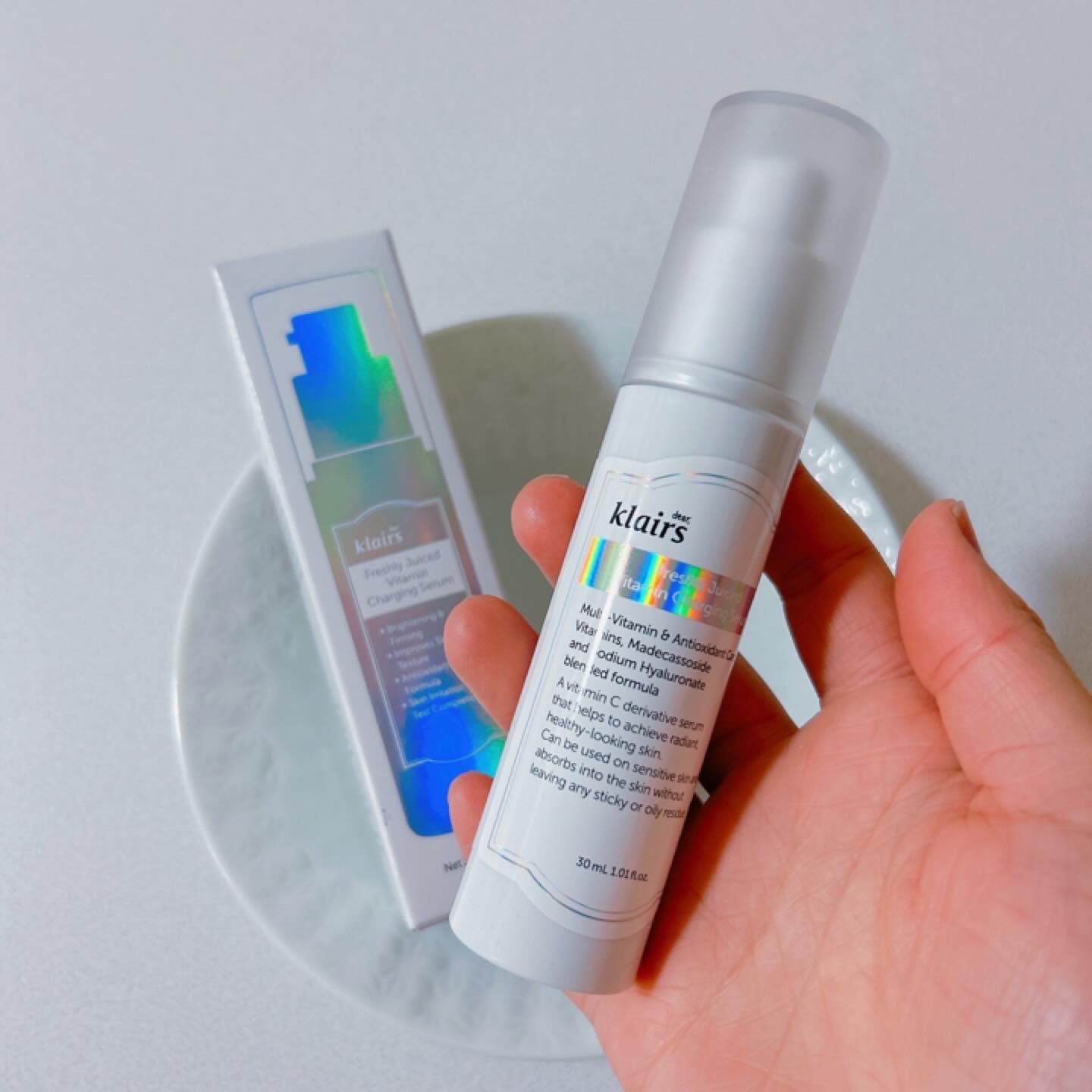 フレッシュリージュースドビタミンチャージングセラム(30ml)/Klairs/美容液を使ったクチコミ（2枚目）