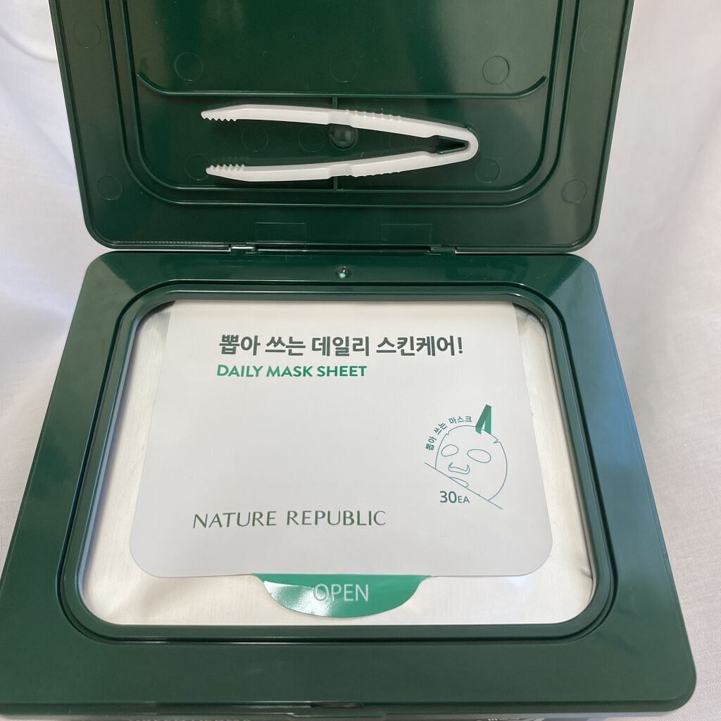 グリーンダーマCICA デイリーシートマスク/ネイチャーリパブリック/シートマスク・パックを使ったクチコミ（2枚目）