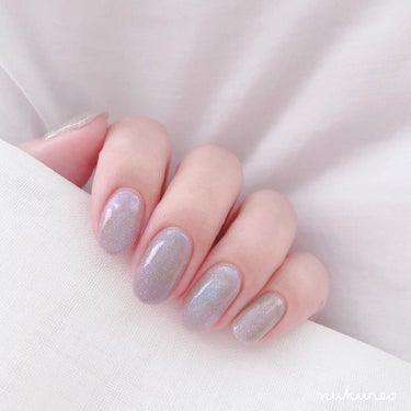 ジェルネイルユニコーン UnicornPURPLE（ユニコーンパープル）/セリア/マニキュアを使ったクチコミ（2枚目）