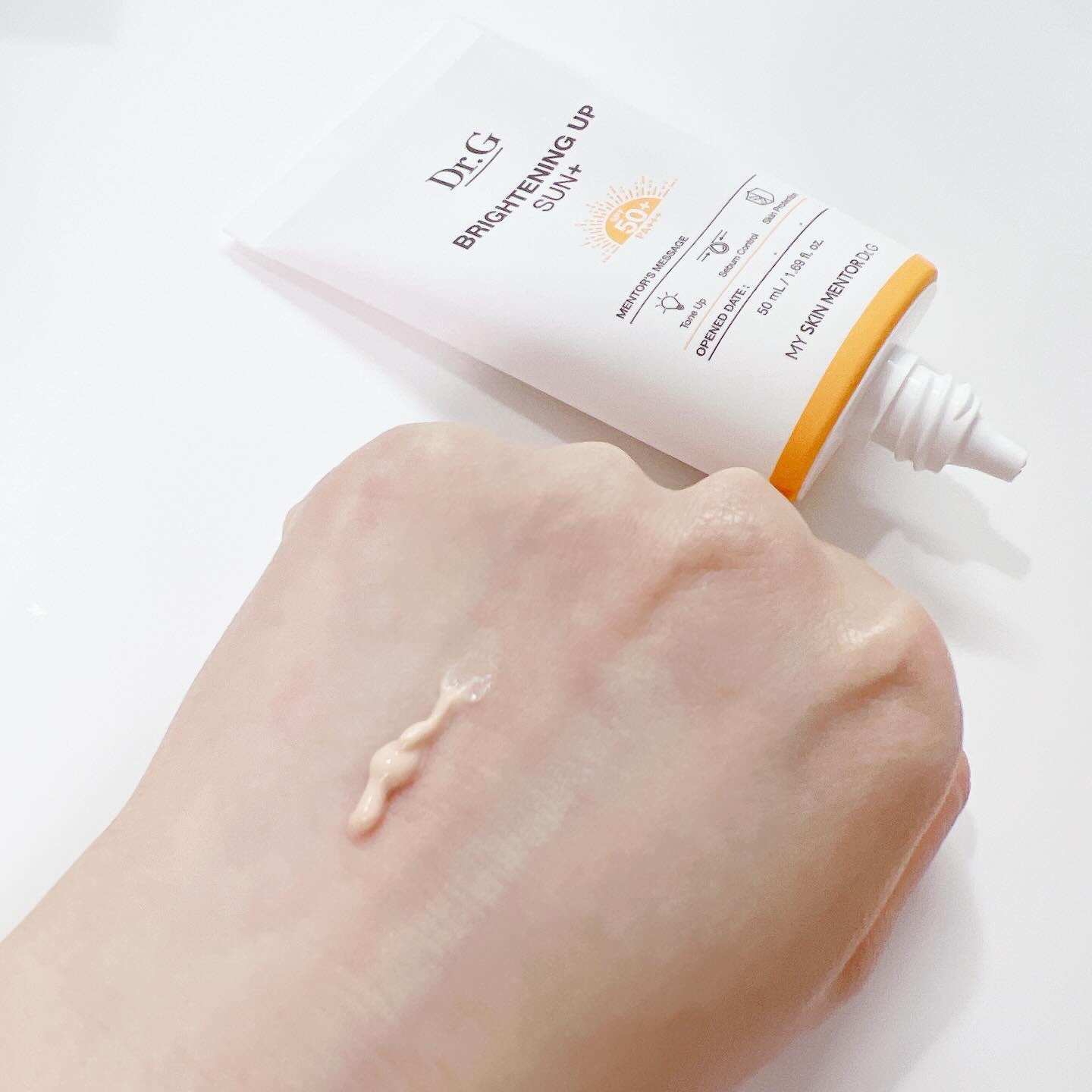 ブライトニングアップサンプラス/Dr.G/日焼け止めクリームを使ったクチコミ（3枚目）