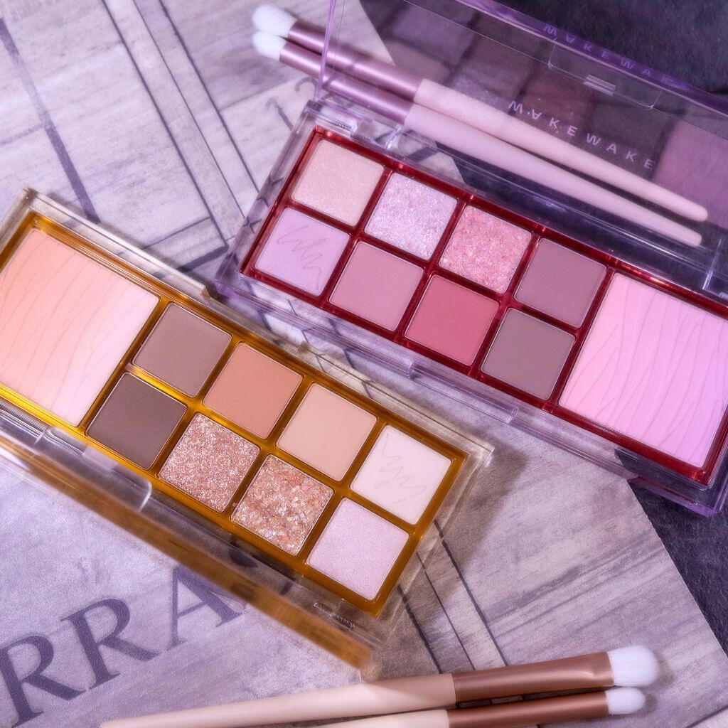 ミックスブラーリングアイパレット/wakemake/マルチパレットを使ったクチコミ（3枚目）