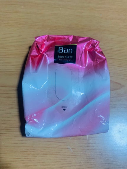 さっぱり感プレミアムシート ノンパウダータイプ フレッシュフローラルの香り/Ban/ボディシートを使ったクチコミ(1枚目)