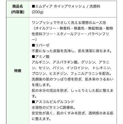 エムディア ホイップウォッシュ/M-Dear/泡洗顔を使ったクチコミ(5枚目)