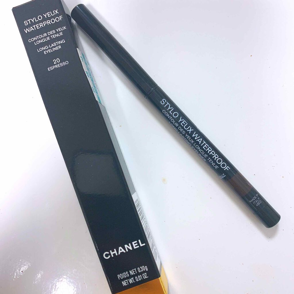 スティロ ユー ウォータープルーフ N 20 エスプレッソ/CHANEL/ペンシルアイライナーを使ったクチコミ（1枚目）