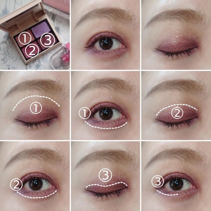 ニュアンスカラーアイズ/Enamor/アイシャドウパレットを使ったクチコミ(4枚目)