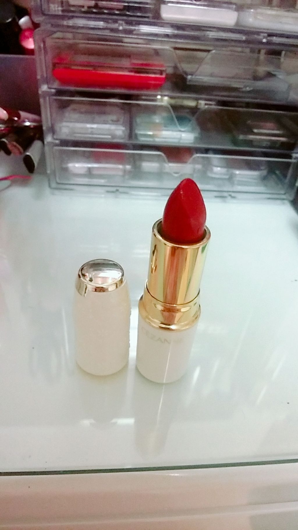 ラスティング リップカラーN/CEZANNE/口紅を使ったクチコミ（2枚目）