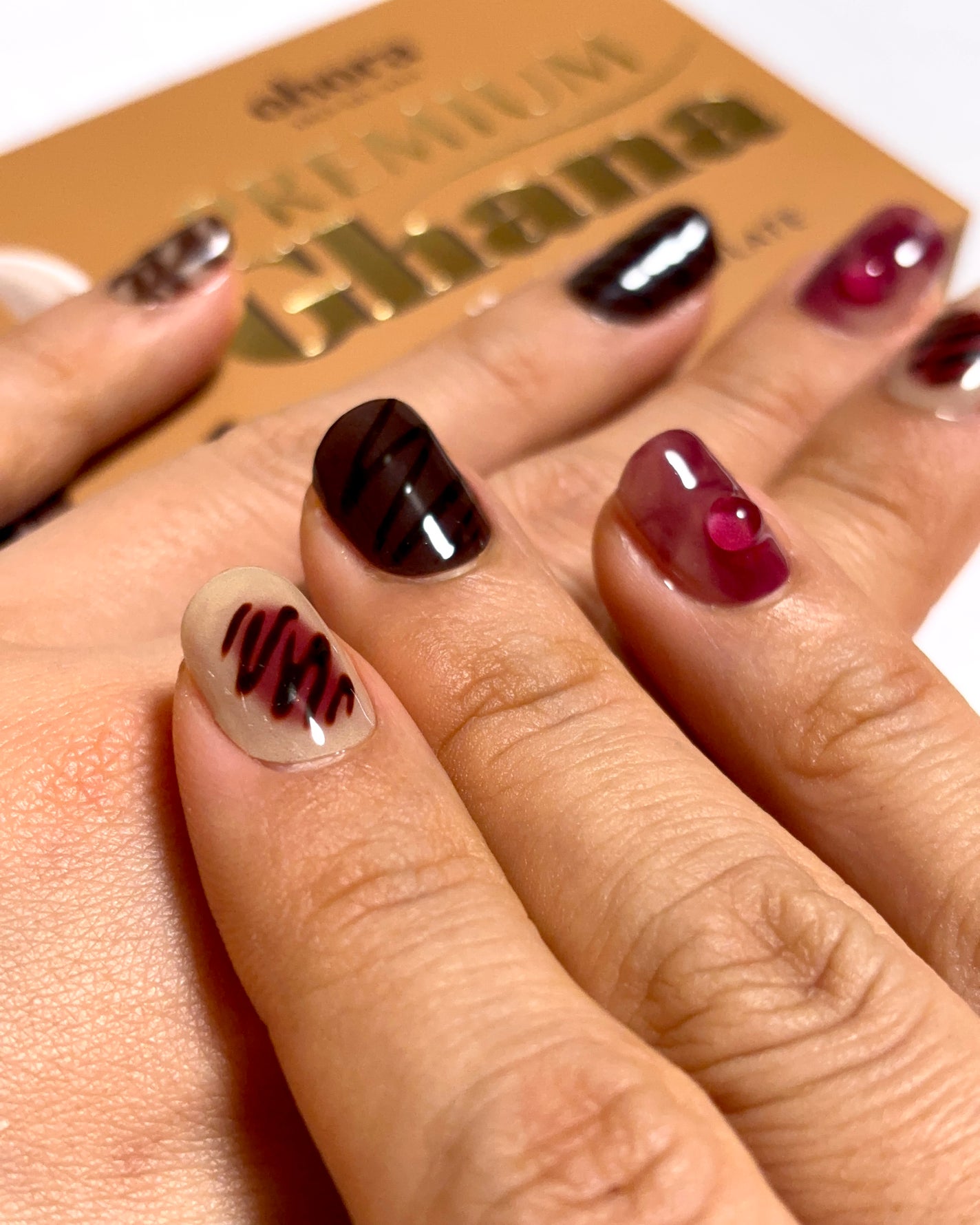 セミキュアジェルネイル(ハンド)/ohora/ネイルシールを使ったクチコミ(1枚目)