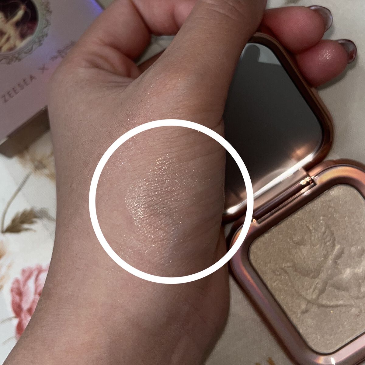 エンジェルキューピッドキスハイライター/ZEESEA/パウダーハイライトを使ったクチコミ（2枚目）