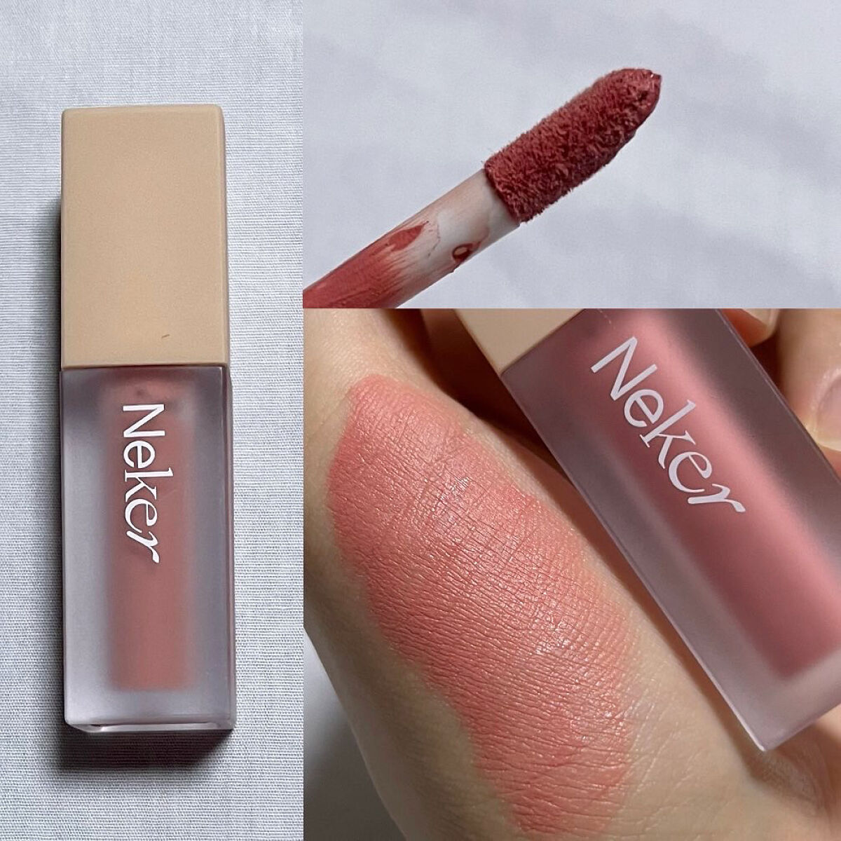 カラースエードリップロッカー/Neker /口紅を使ったクチコミ（3枚目）