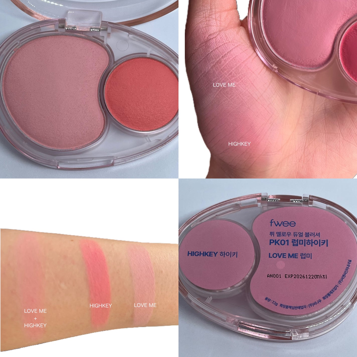 デュアルチークメロウ/fwee/ジェル・クリームチークを使ったクチコミ(3枚目)