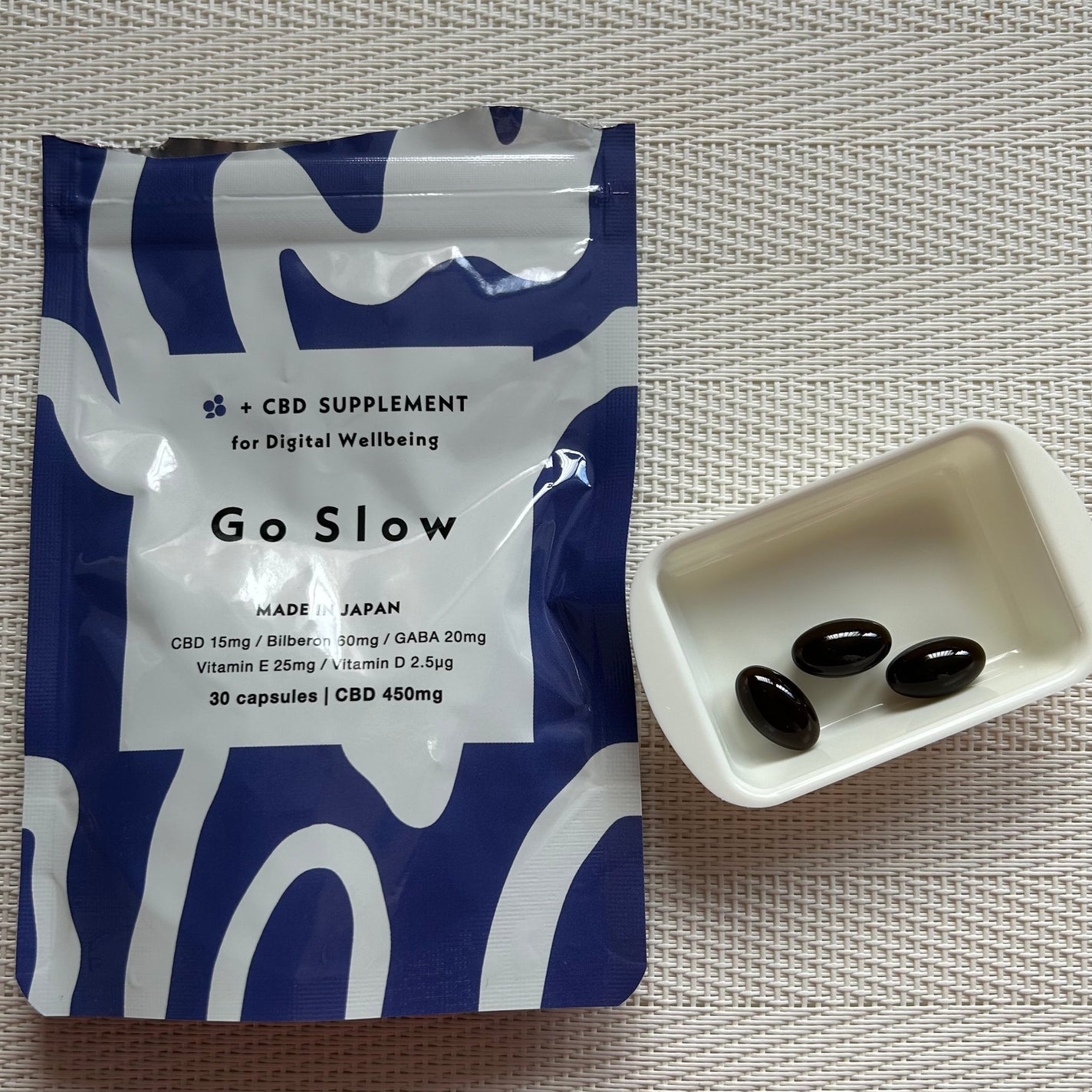 CBDサプリメント for デジタルウェルビーイング/Go Slow/健康サプリメントを使ったクチコミ(1枚目)
