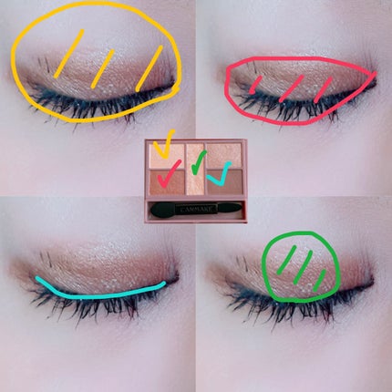 パーフェクトスタイリストアイズ/キャンメイク/アイシャドウパレットを使ったクチコミ(2枚目)