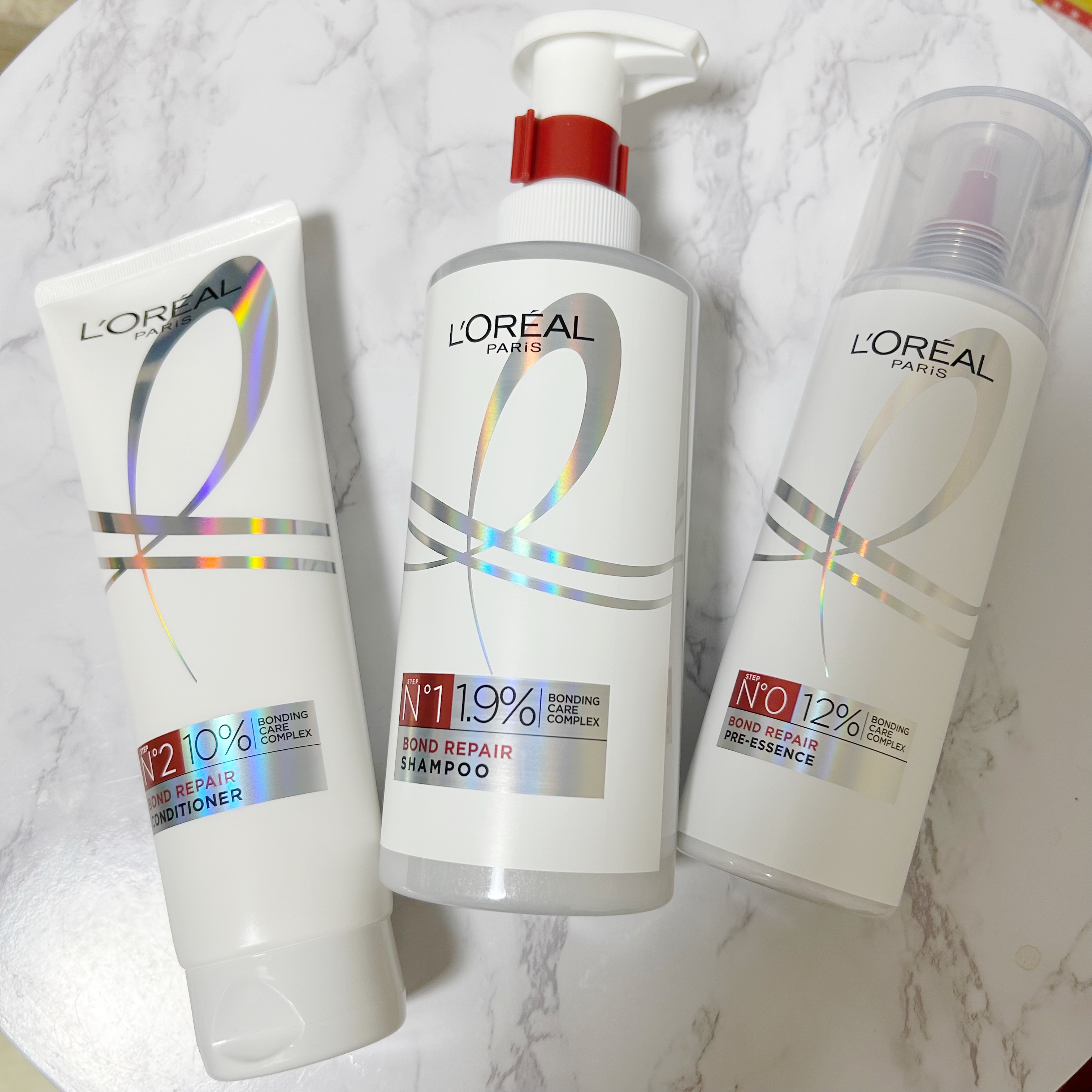 ロレアル パリ ボンド リペア シャンプー／コンディショナー/ロレアル パリ/市販シャンプーを使ったクチコミ（1枚目）