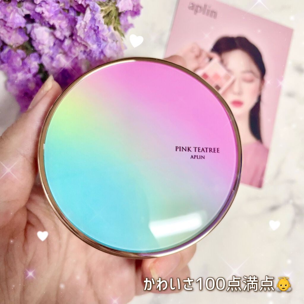 ピンクティーツリーカバークッション/APLIN/クッションファンデーションを使ったクチコミ(2枚目)