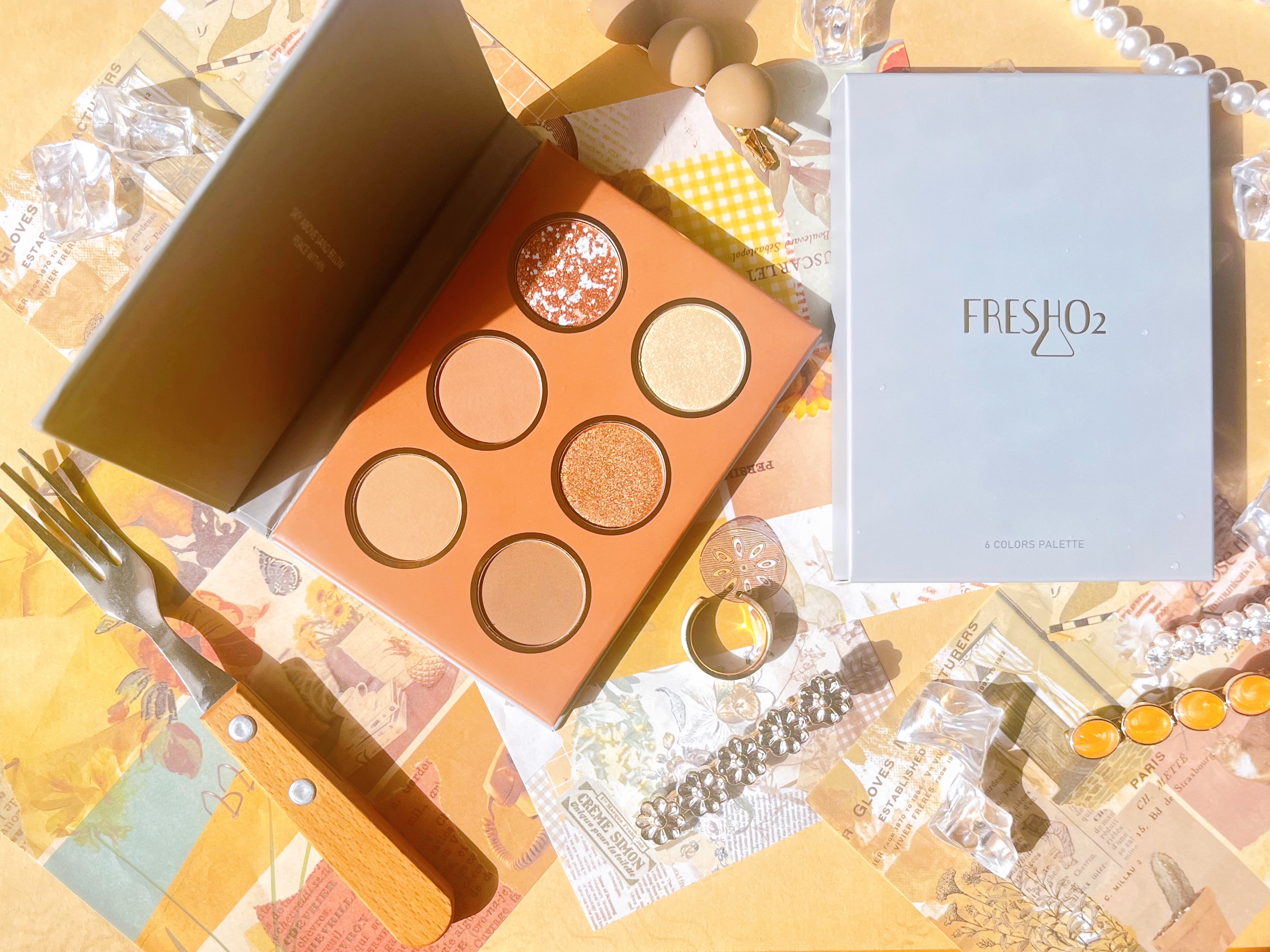 ライプンアイカラーパレット ソフトサンド/FRESHO2/アイシャドウパレットを使ったクチコミ（1枚目）