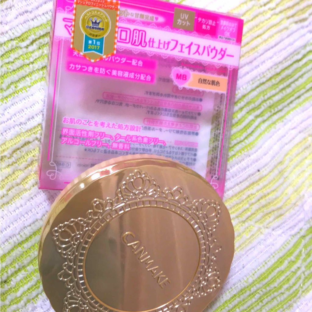 【旧品】マシュマロフィニッシュパウダー/キャンメイク/プレストパウダーを使ったクチコミ(1枚目)
