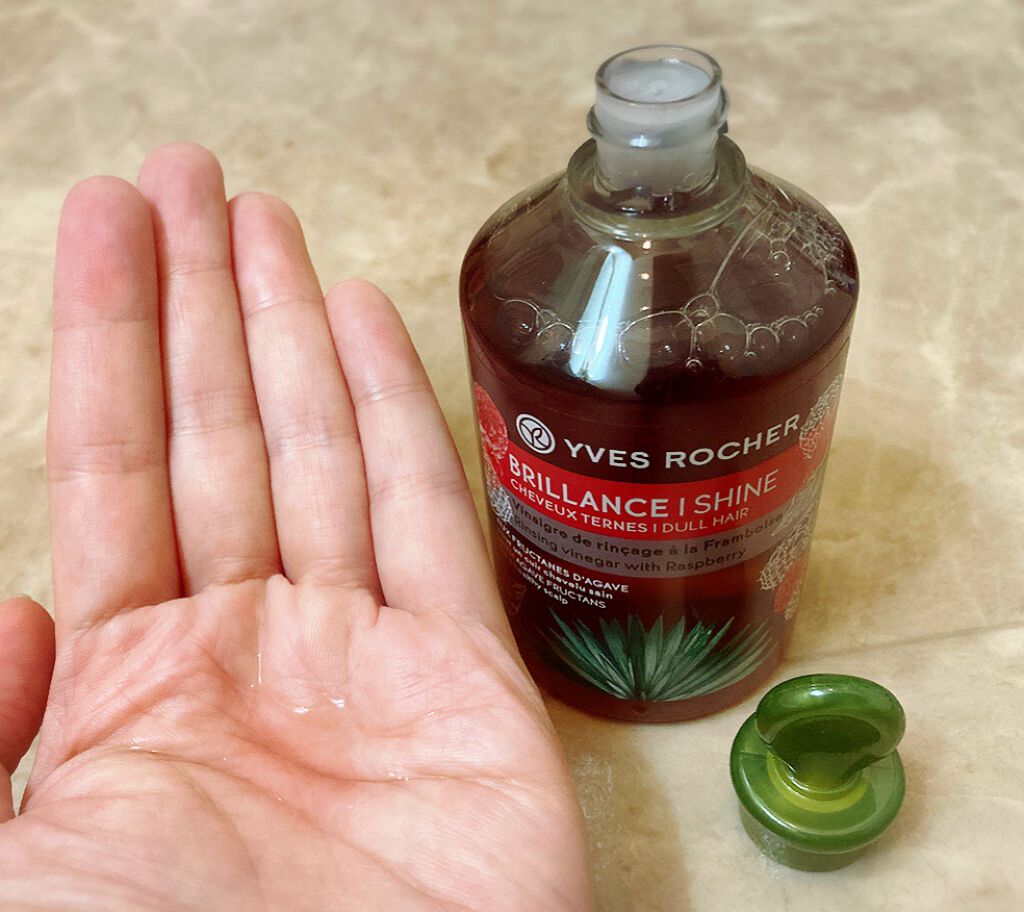 リンシングビネガー シルキーシャイン さらキララズベリー/イヴ・ロシェ/洗い流すヘアトリートメントを使ったクチコミ(3枚目)