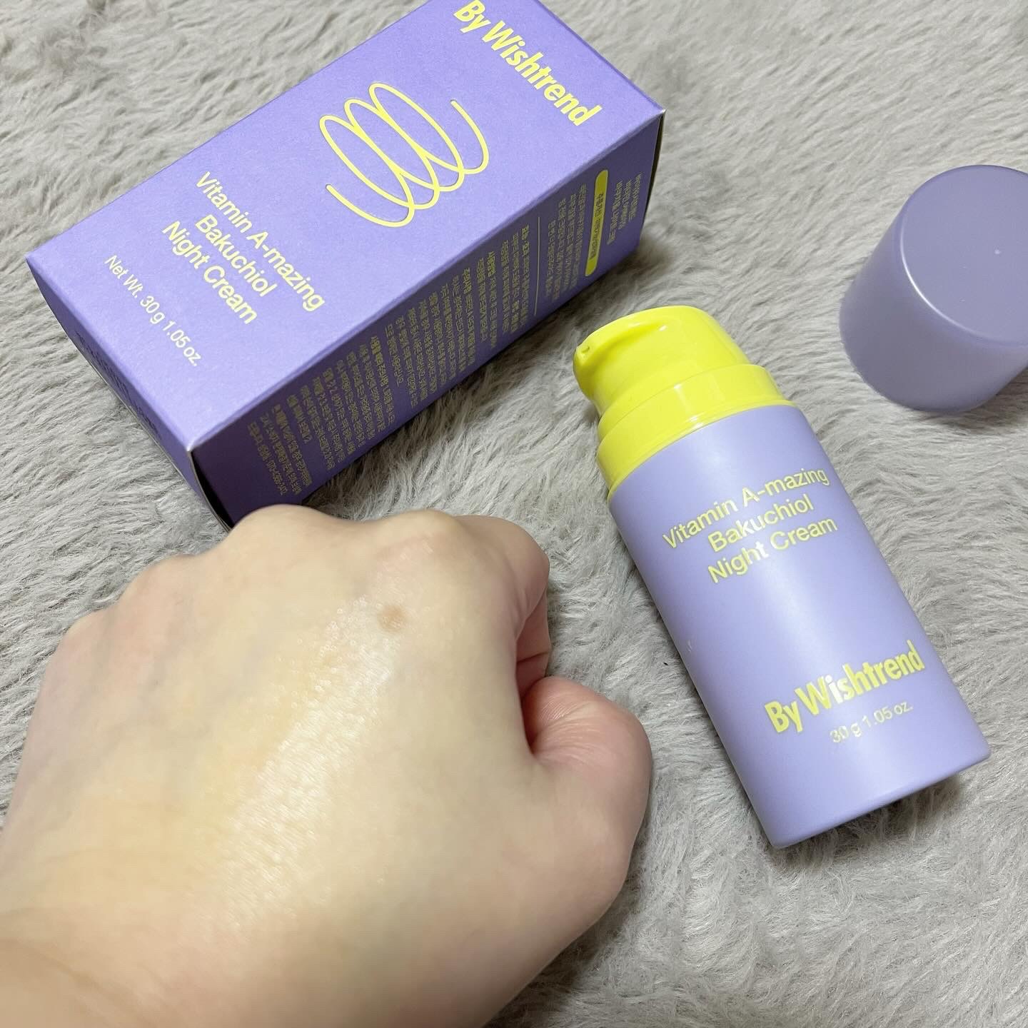 ビタミンA-mazingバクチオールナイトクリーム/By Wishtrend/フェイスクリームを使ったクチコミ（3枚目）