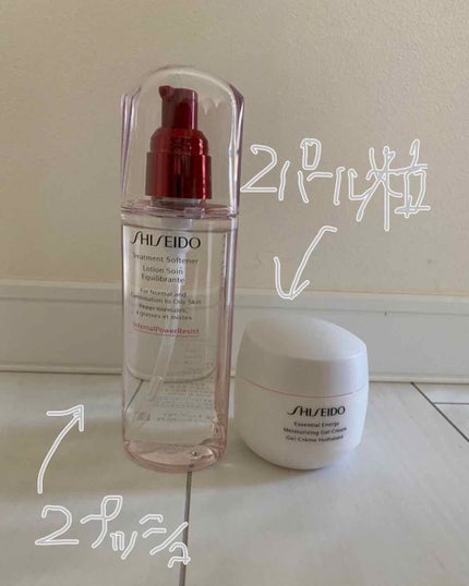 エッセンシャルイネルジャ モイスチャライジング ジェルクリーム/SHISEIDO/フェイスクリームを使ったクチコミ(2枚目)