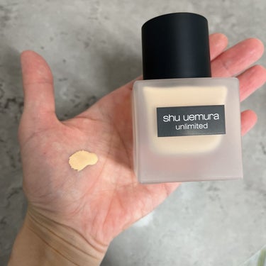 アンリミテッド ラスティング フルイド/shu uemura/リキッドファンデーションを使ったクチコミ（3枚目）