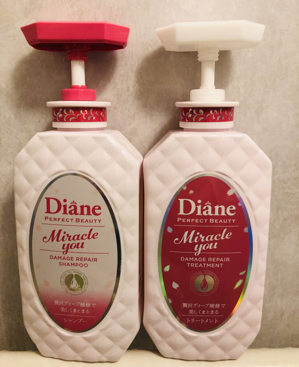ミラクルユー サクラ シャンプー＆トリートメントセット/ダイアン/市販シャンプーを使ったクチコミ（1枚目）
