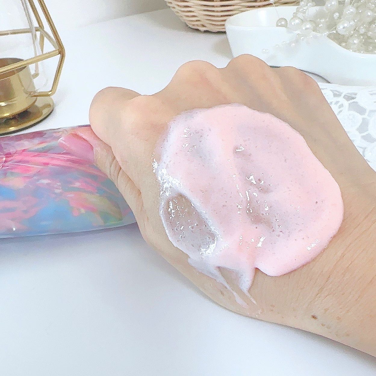 ピンクティーツリーライスシカウォッシュオフパック/APLIN/洗い流すパック・マスクを使ったクチコミ（3枚目）