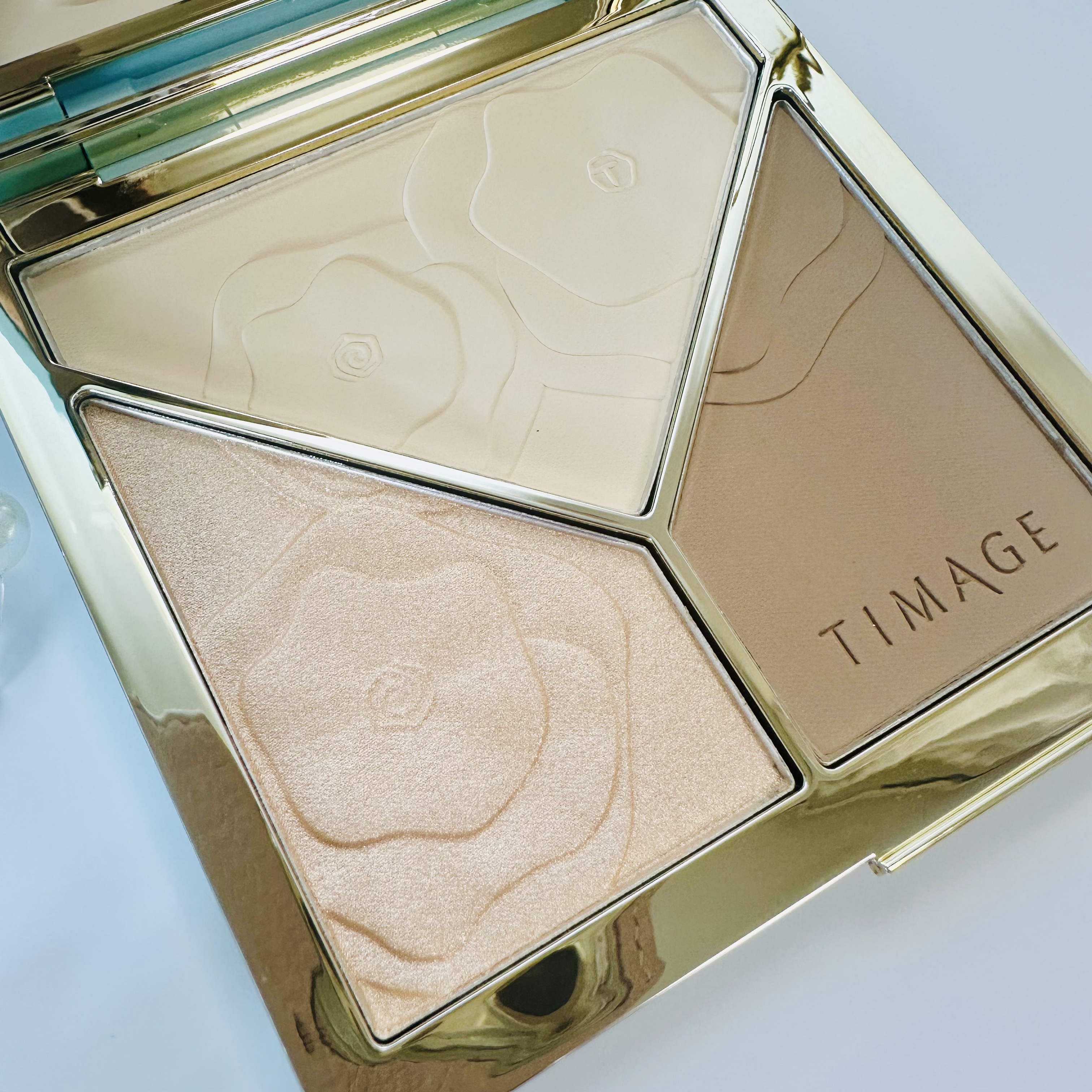 ハイライトシェーディングパレット/TIMAGE/パウダーハイライトを使ったクチコミ（3枚目）