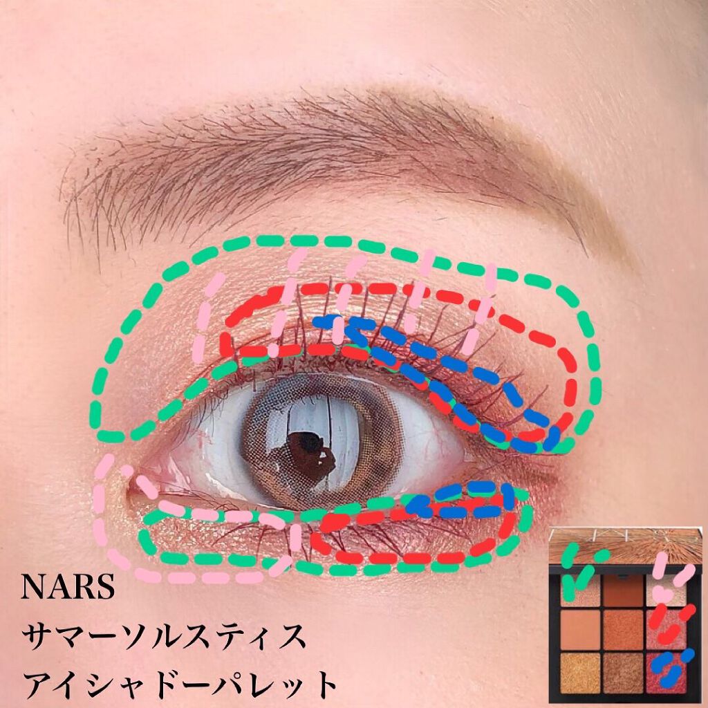 サマーソルスティス アイシャドーパレット/NARS/アイシャドウパレットを使ったクチコミ(4枚目)
