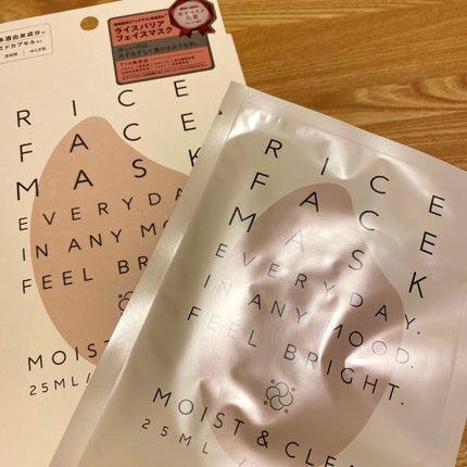 RICE FACE MASKライスバリアフェイスマスク MOISTCLEAR/KOUJIHIME/シートマスク・パックを使ったクチコミ(2枚目)