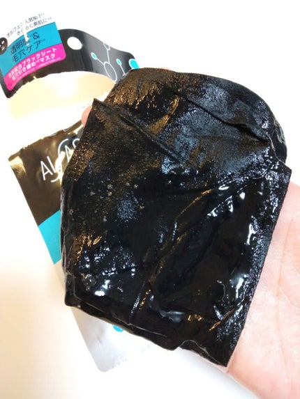 ピュアブラック アクアモイスチャー シートマスク/ALFACE+/シートマスク・パックを使ったクチコミ(2枚目)