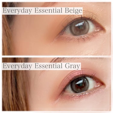 Gemhour lens Everyday Essentials のクチコミ「Gemhour lens
EverydayEssential Beige/Gray

eotd.....」（2枚目）