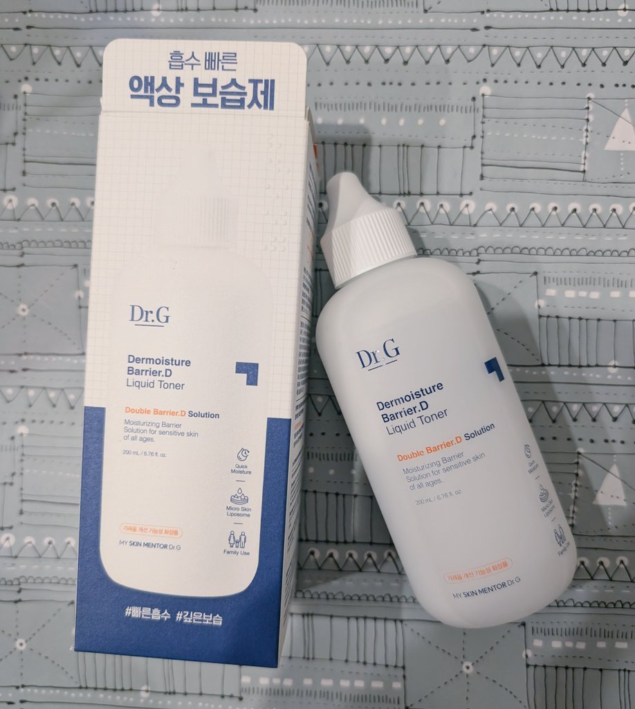 ザモイスチャーバリアDリキッドトナー/Dr.G/化粧水を使ったクチコミ（1枚目）