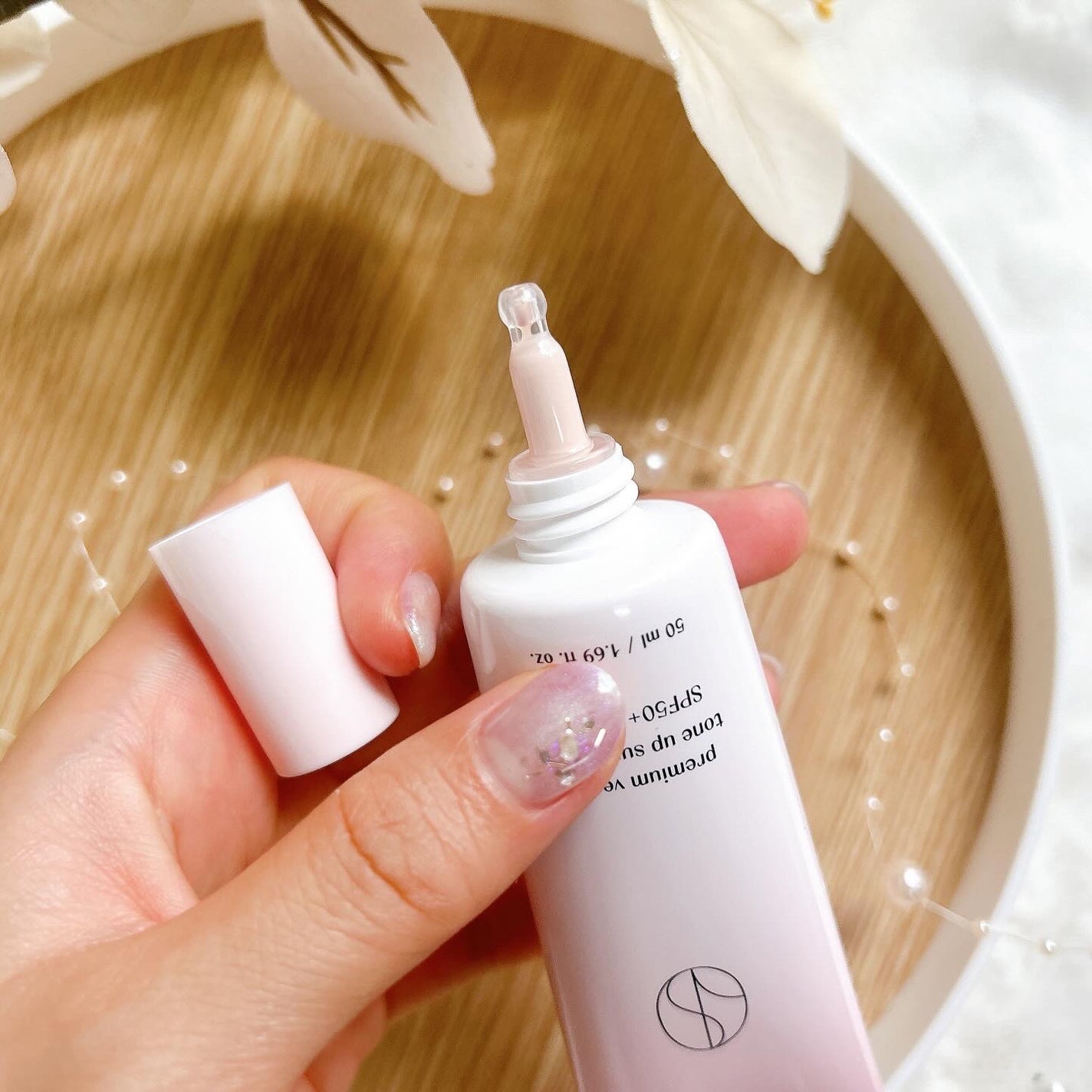 フォロバ100 mappi on LIPS 「dinseeプレミアムビーガントーンアップ日焼け止め\韓国1位..」(4枚目)