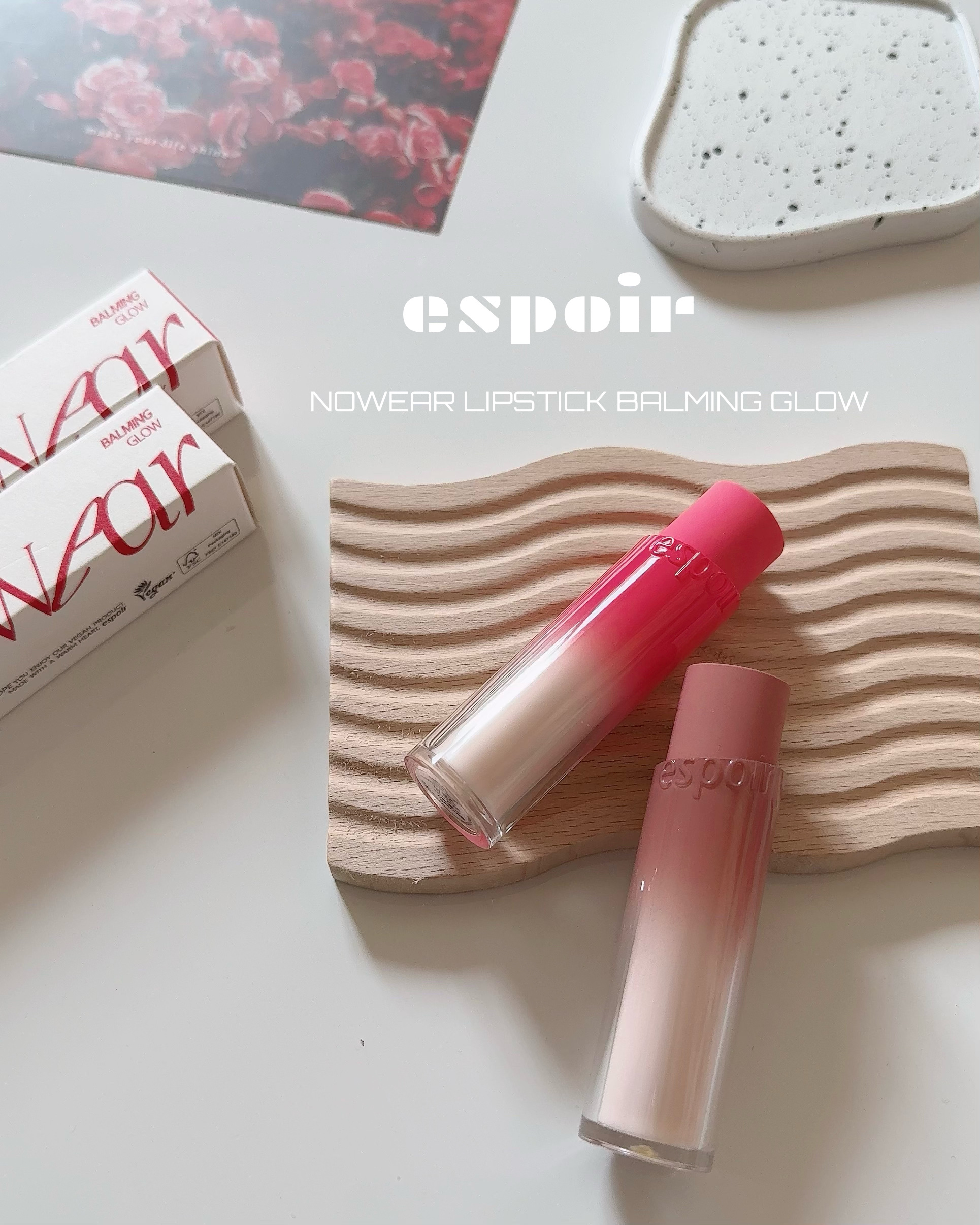 ノーウェアリップスティック バーミンググロー/espoir/口紅を使ったクチコミ（1枚目）