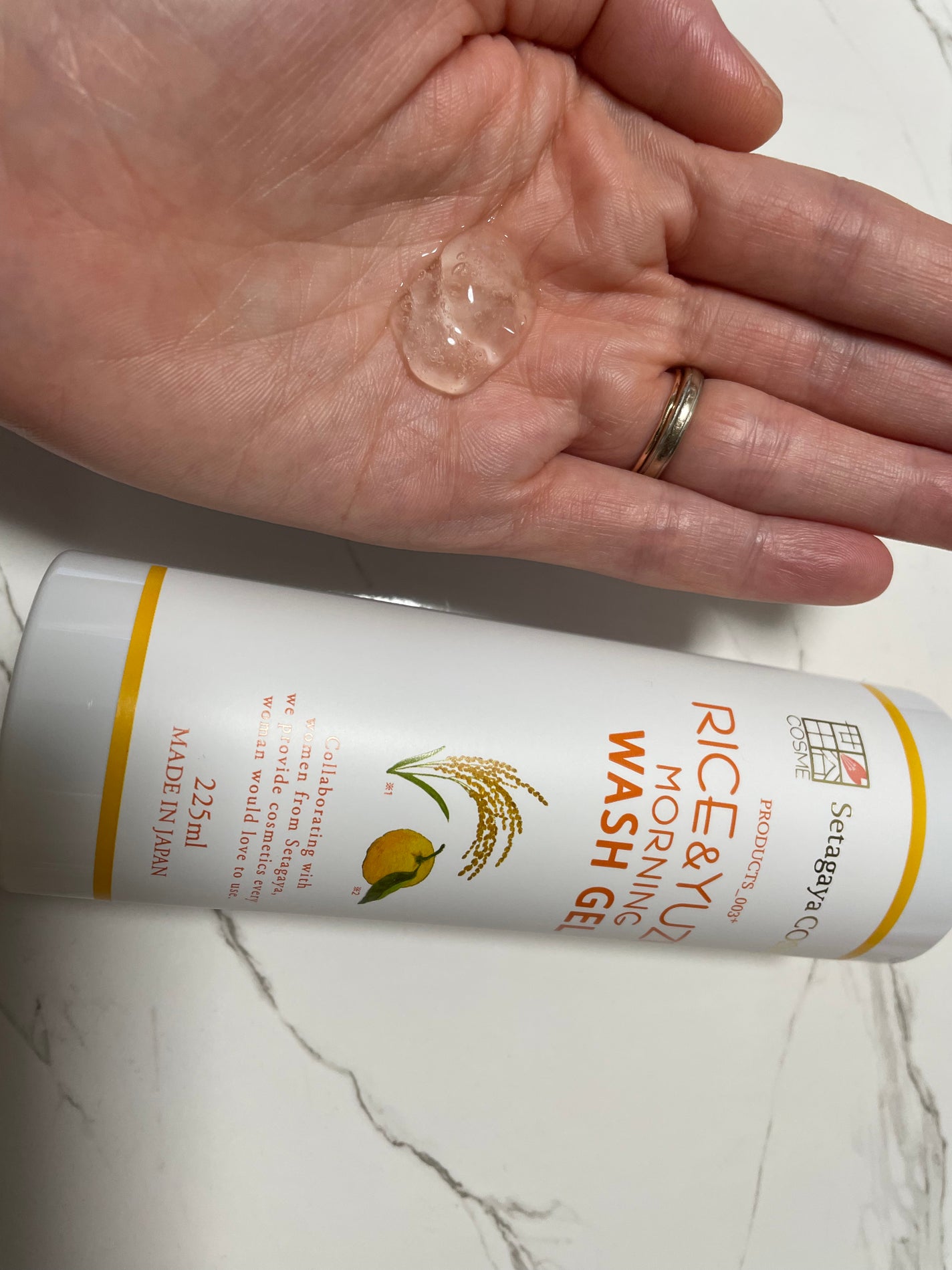 ライス&ゆずモーニングウォッシュジェル/世田谷コスメ/その他洗顔料を使ったクチコミ(2枚目)