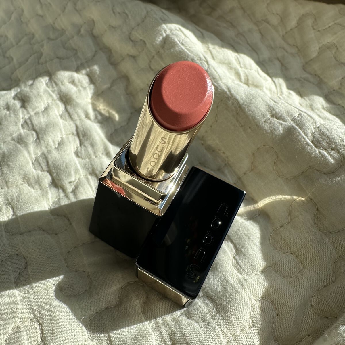 モイスチャー リッチ リップスティック 124 花冷 -HANABIE/SUQQU/口紅を使ったクチコミ（2枚目）