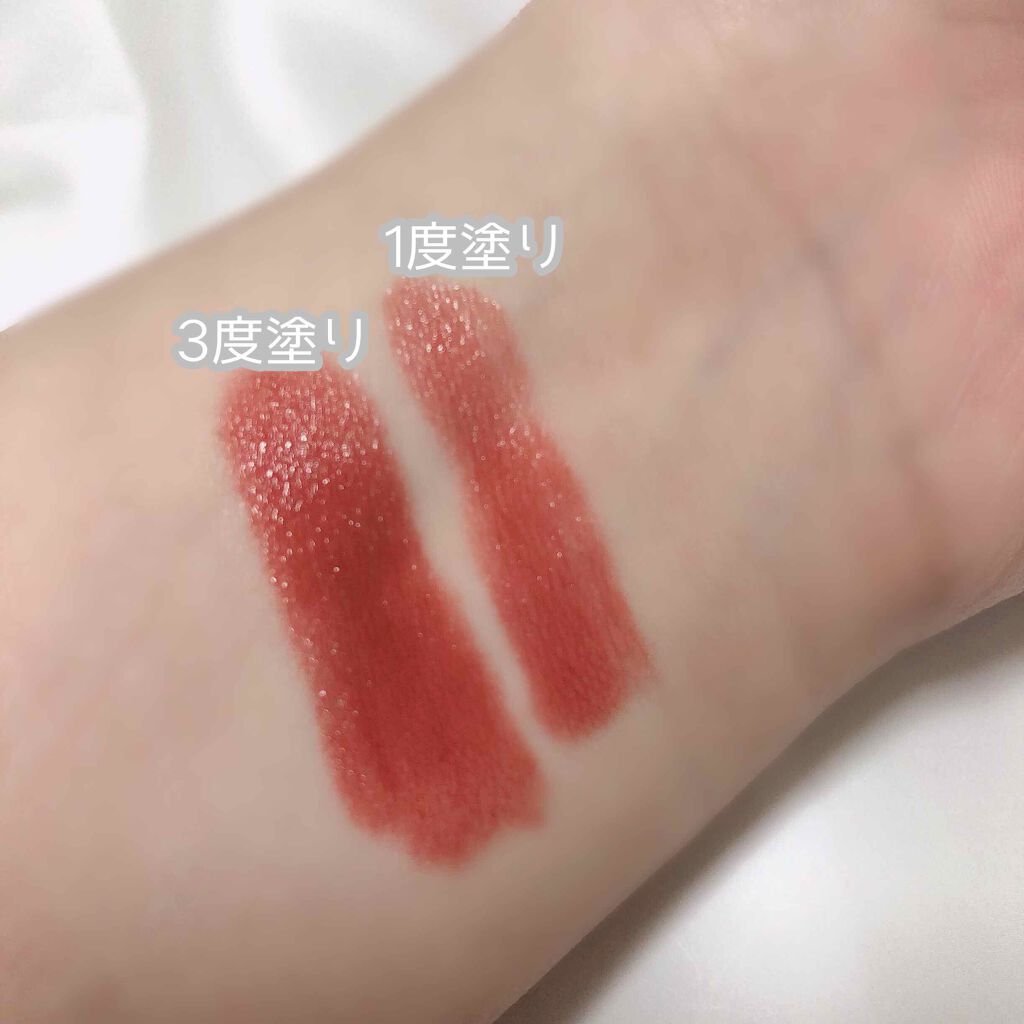 ラスティンググロスリップ/CEZANNE/口紅を使ったクチコミ(4枚目)