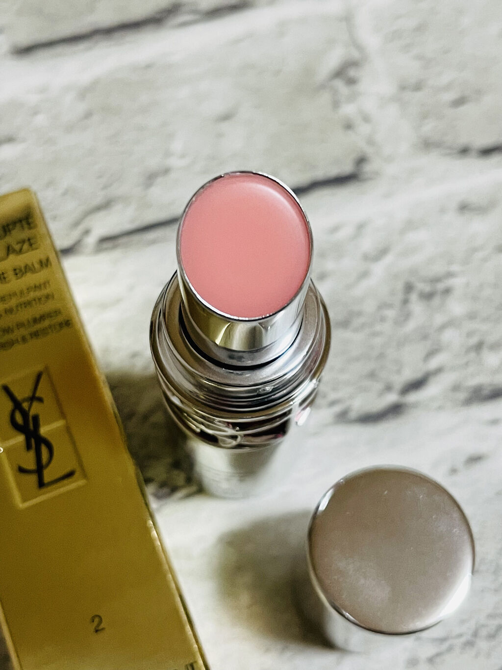 YSL ラブシャイン キャンディグレーズ/YVES SAINT LAURENT BEAUTE/口紅を使ったクチコミ（2枚目）