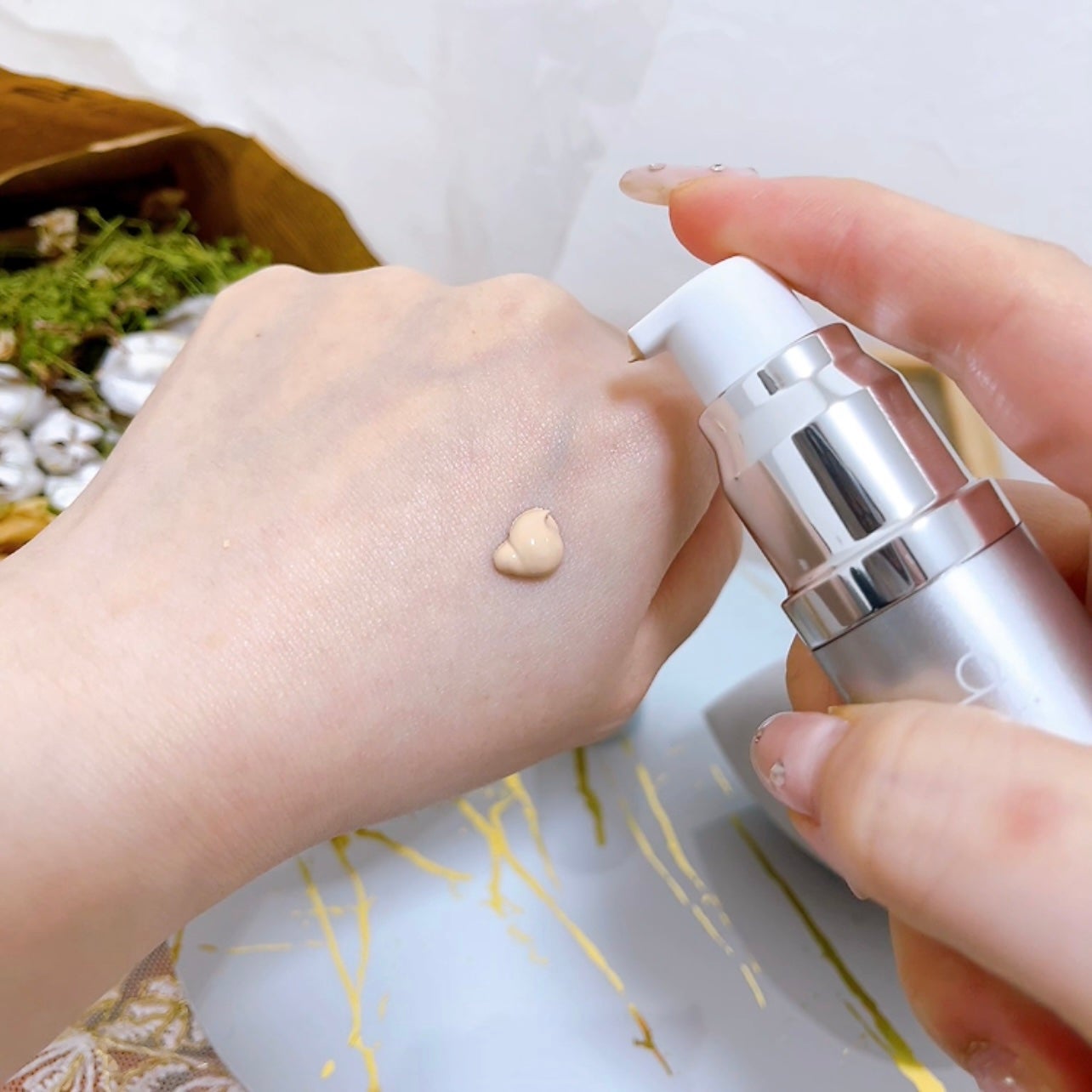 スキンセラムファンデーション/qiolo/リキッドファンデーションを使ったクチコミ(3枚目)