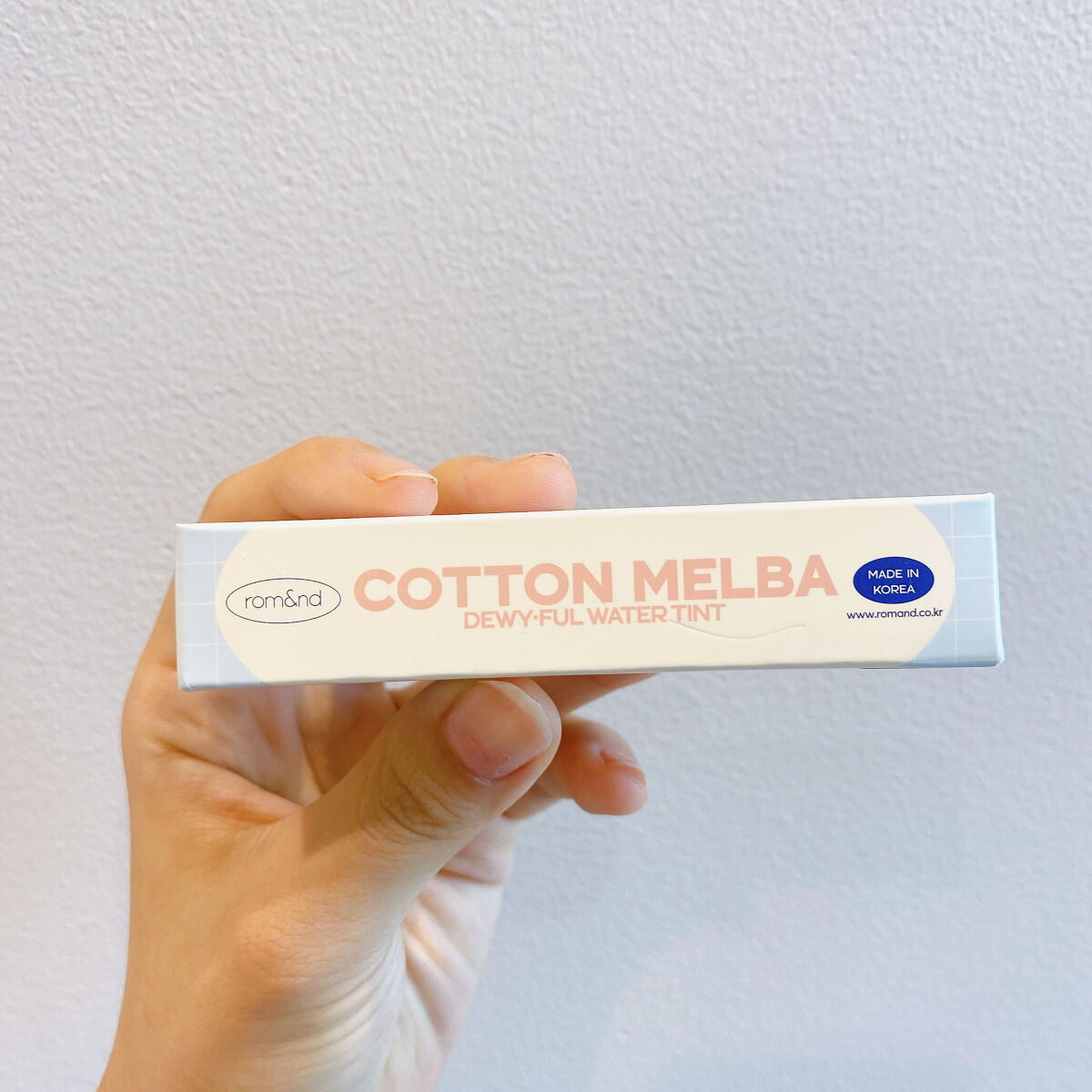 デュイフルウォーターティント<ミルクグロッサリー> 02 SALTY PEACH/rom&nd/リップティントを使ったクチコミ（2枚目）