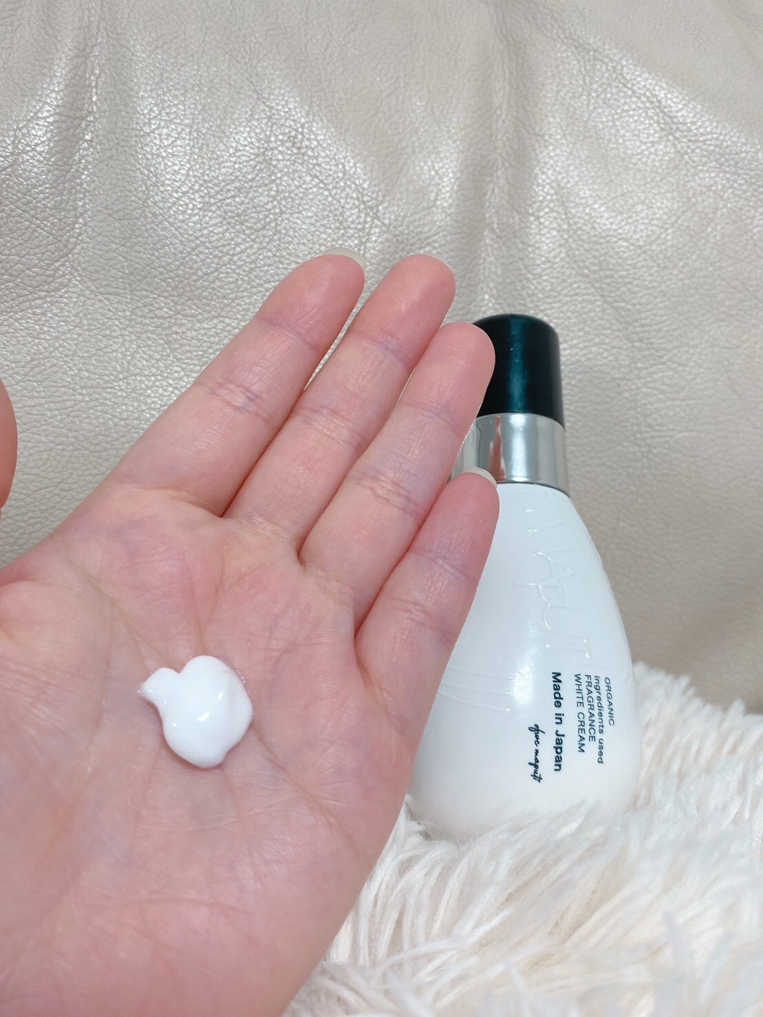 オーガニックフレグランスホワイトクリーム/MAPUTI/デリケートゾーンケアを使ったクチコミ（2枚目）