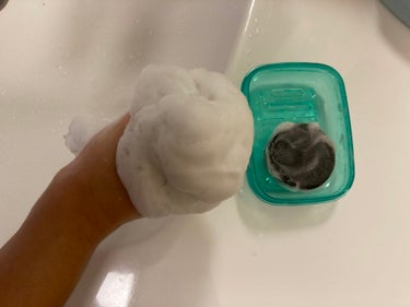 324黒水素石鹸 SHAMPOO BAR H2/324/洗顔石鹸を使ったクチコミ（2枚目）