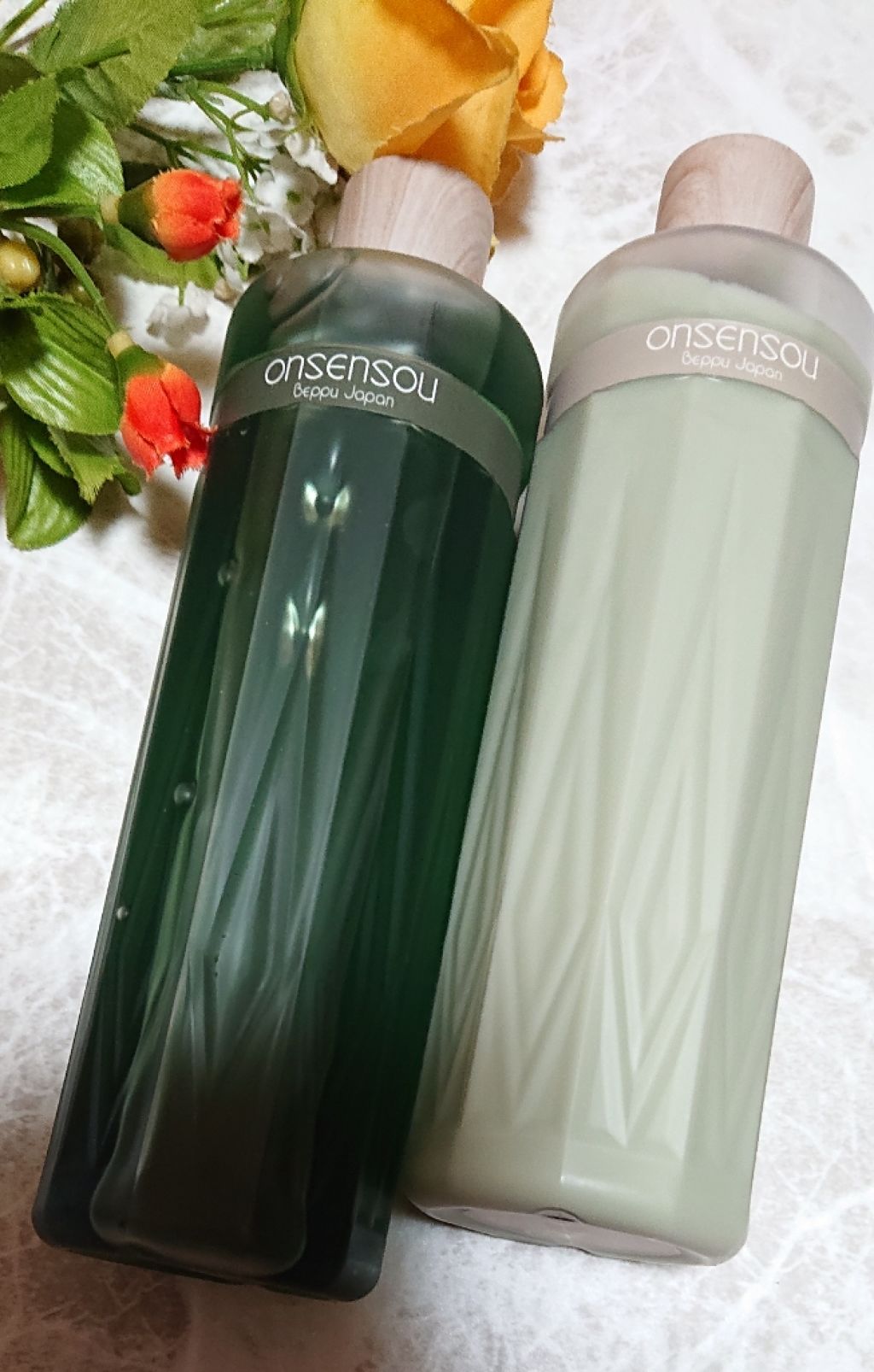 温泉藻配合頭皮ケアシャンプー／トリートメント/ONSENSOU/市販シャンプーを使ったクチコミ（1枚目）