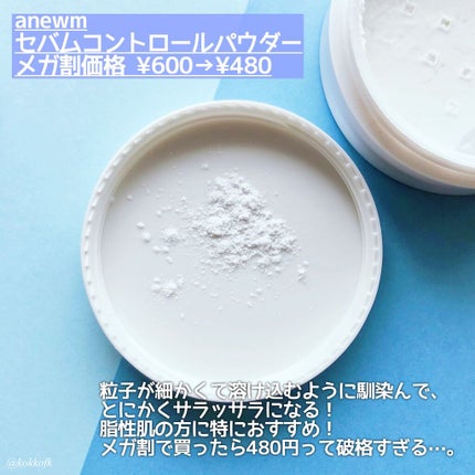 アニューム セバム コントロール パウダー/saat insight/ルースパウダーを使ったクチコミ(2枚目)