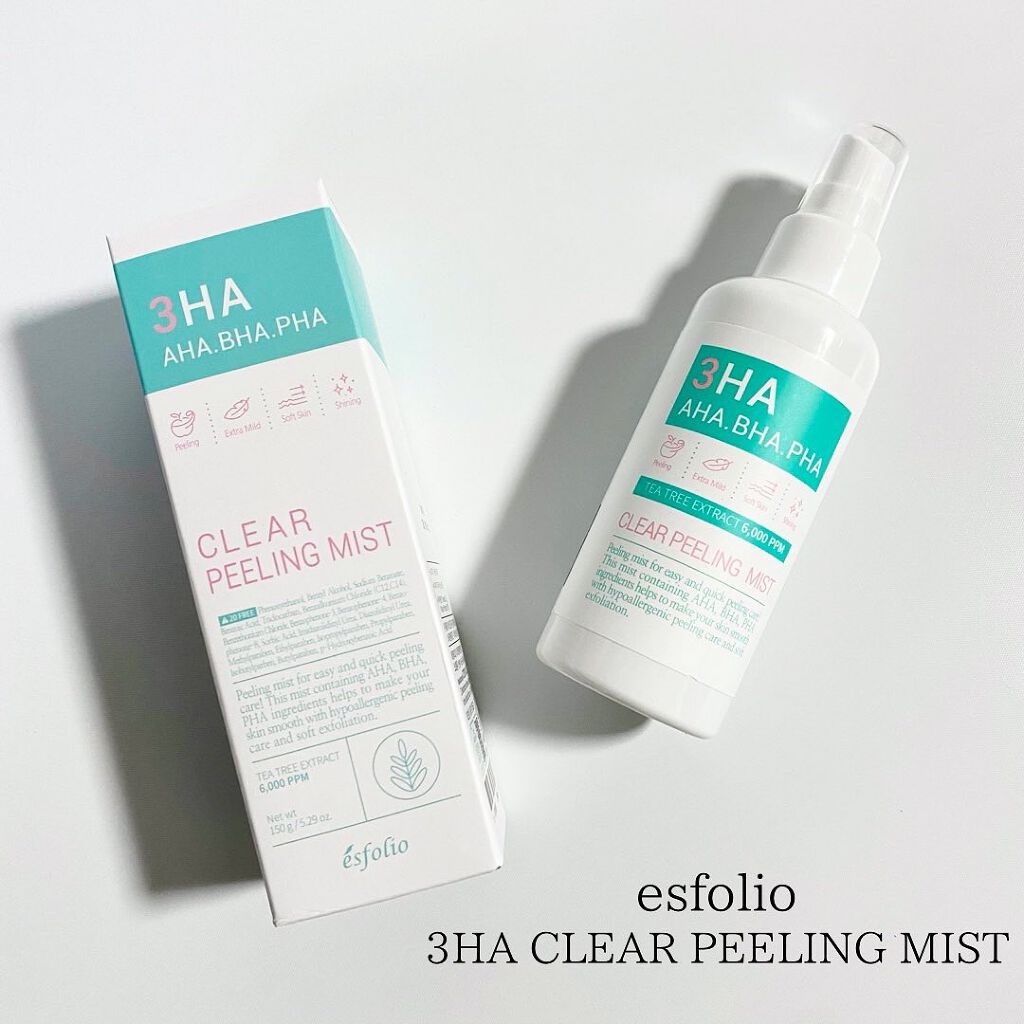 3HA CLEAR PEELING MIST/ESFOLIO/ピーリングを使ったクチコミ（1枚目）
