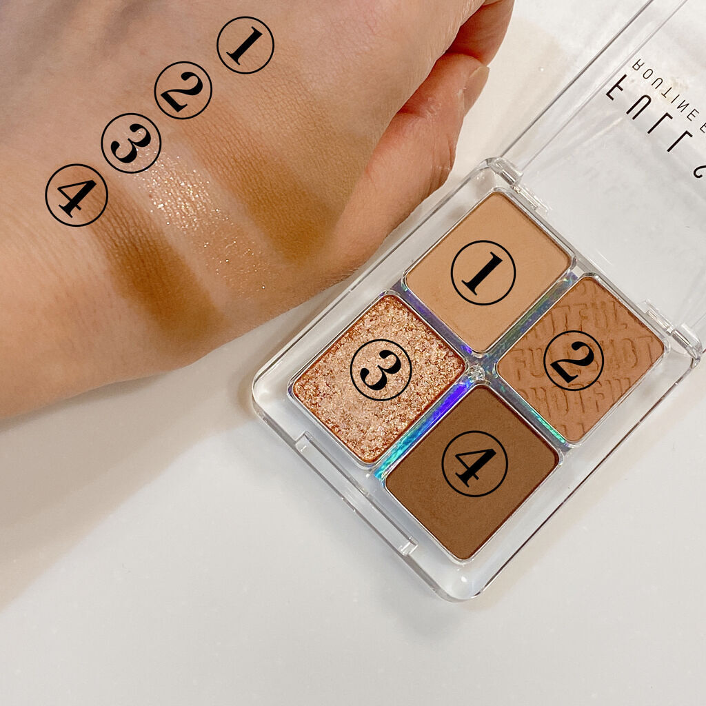 フルショット ルーティーン アイパレット NO.3 Stubborn Teddy/A’pieu/アイシャドウパレットを使ったクチコミ（3枚目）