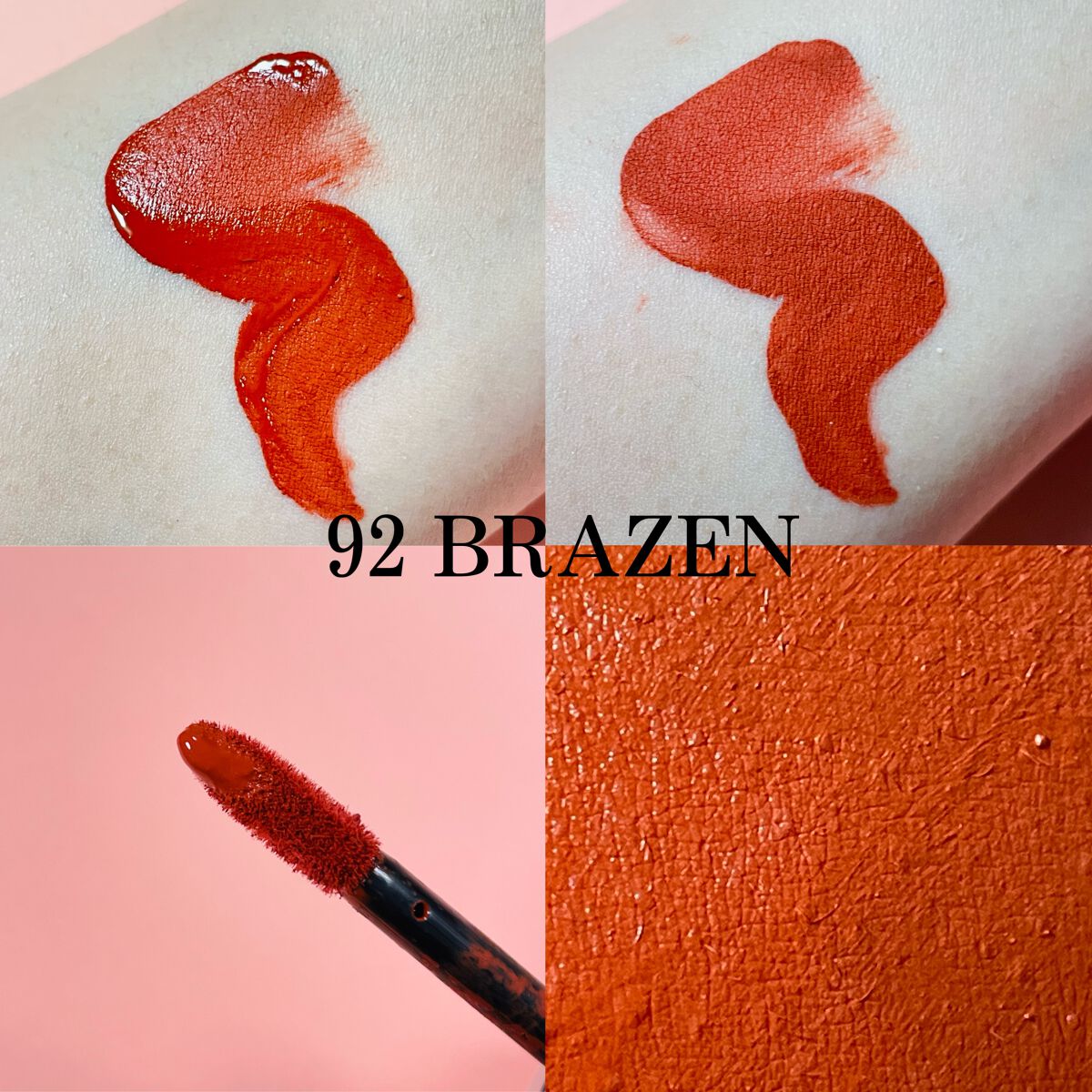 M·A·C ロックド キス インク リップカラー ブレイズン（テラコッタ）/M・A・C/口紅を使ったクチコミ（3枚目）