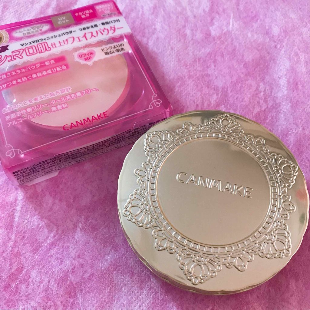 【旧品】マシュマロフィニッシュパウダー/キャンメイク/プレストパウダーを使ったクチコミ(1枚目)